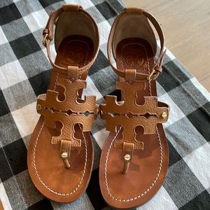Tory Burch leather sandals.  Like new very gently worn.  Size 7.5